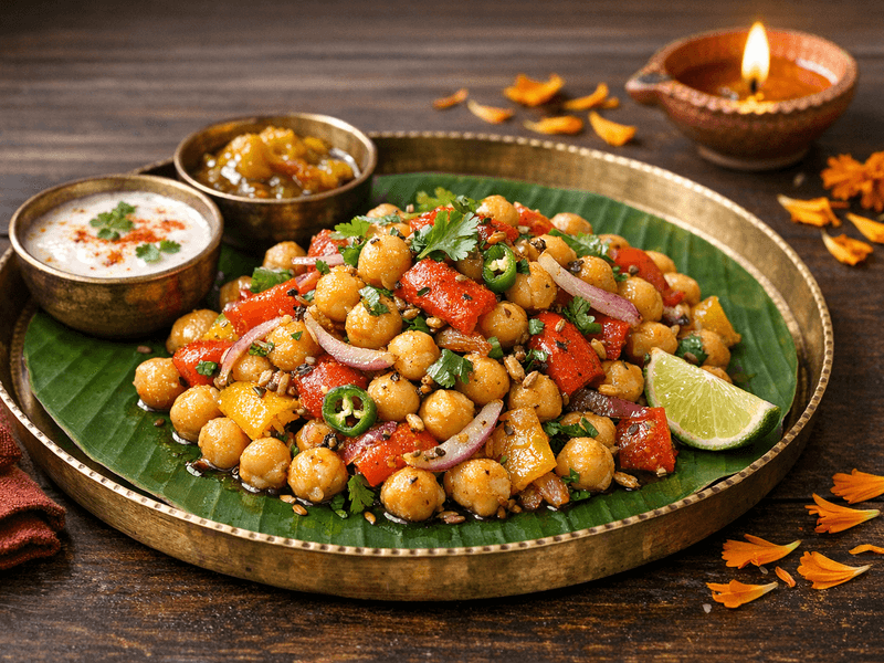Chickpea and Roasted Capsicum Salad