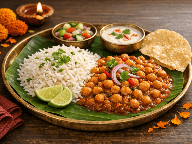 Chickpea Curry with Rice