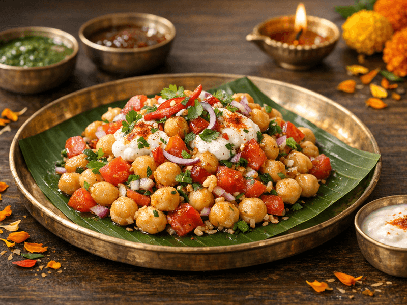 Chickpea Salad with Tomato and Yoghurt