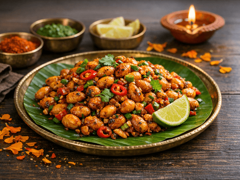 Chili Garlic Peanuts