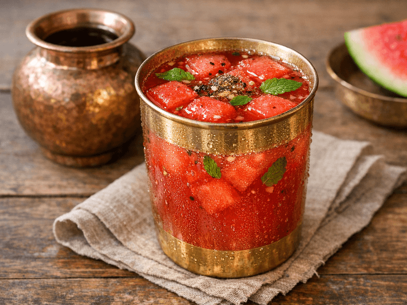 Chilled Watermelon Cubes