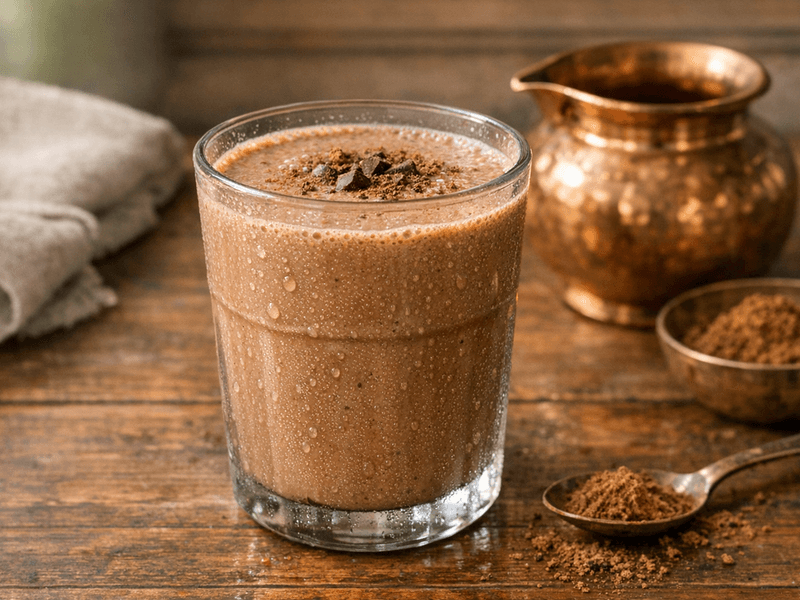 Chocolate Protein Shake with Milk