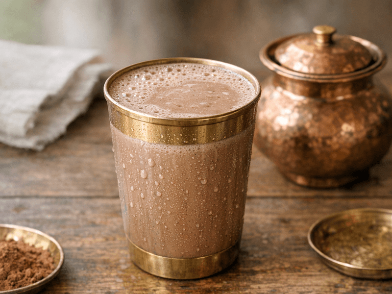 Chocolate Protein Shake with Skim Milk