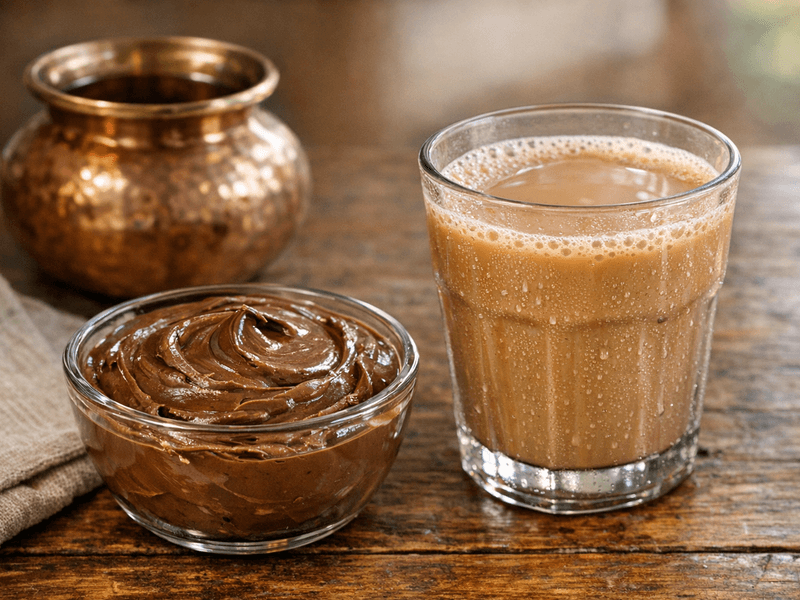 Chocolate Spread with Roti