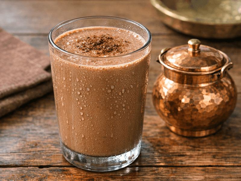 Chocolate Whey Protein Shake with Lactose Free Milk