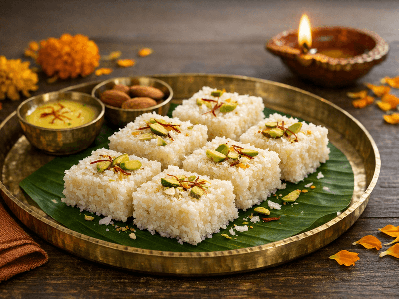 Coconut Burfi (Karnataka)