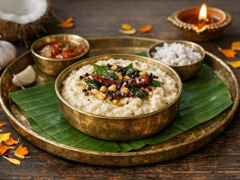 Coconut Chutney with Garlic