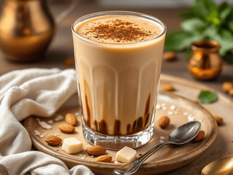 Coffee Protein Shake with Almond Milk