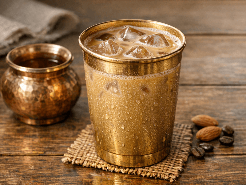 Cold Coffee with Almond Milk Without Sugar