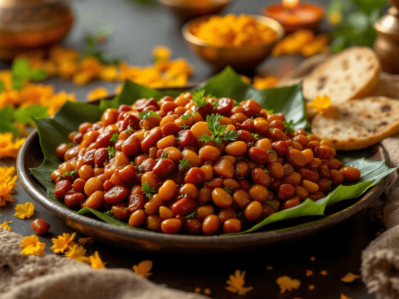 Cooked Rajma with Ghee