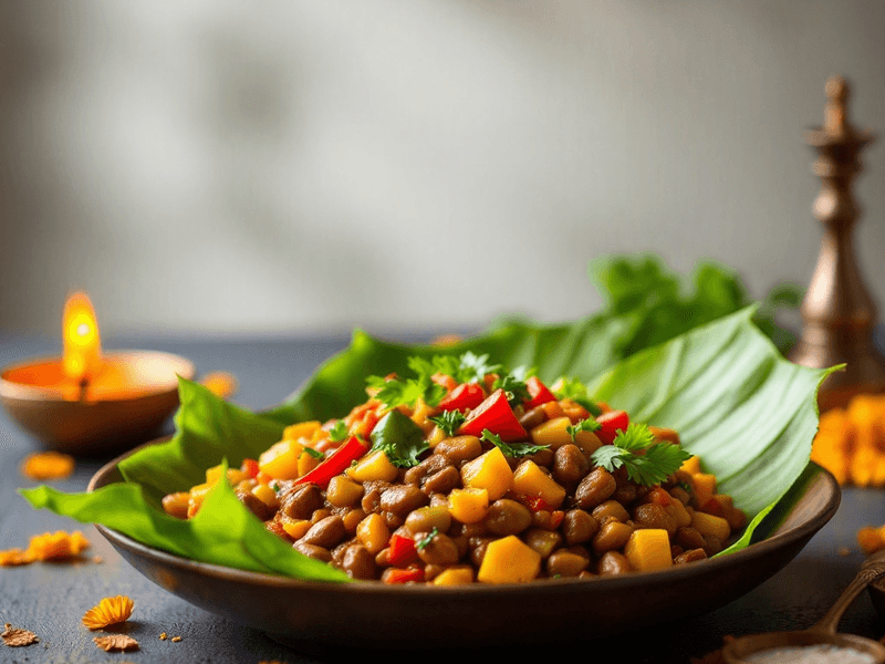 Cooked Rajma with Mixed Vegetables