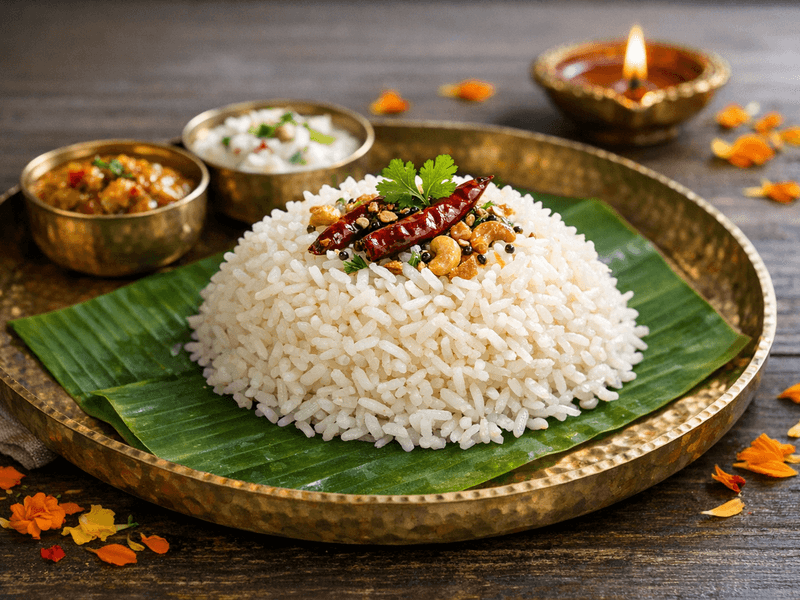 Cooked Sona Masoori Rice