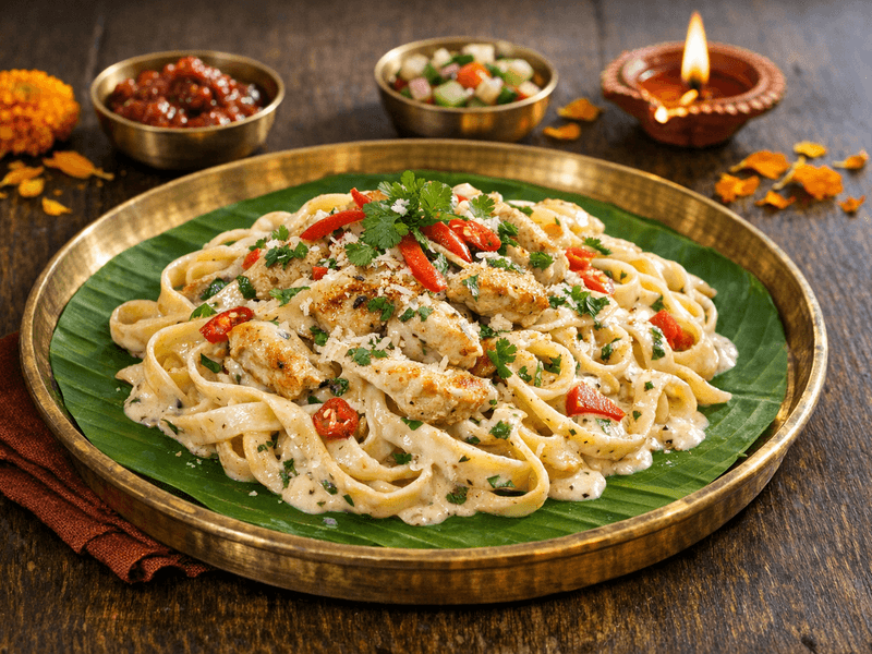 Creamy Chicken Alfredo Pasta