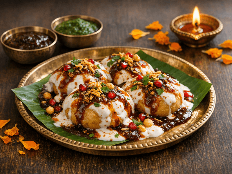 Dahi Vade with Tamarind Chutney