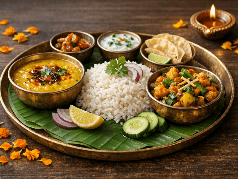 Dal Chawal Sabzi