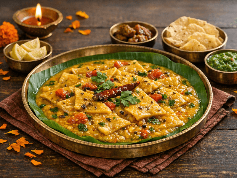 Dal Dhokli Without Onion and Garlic
