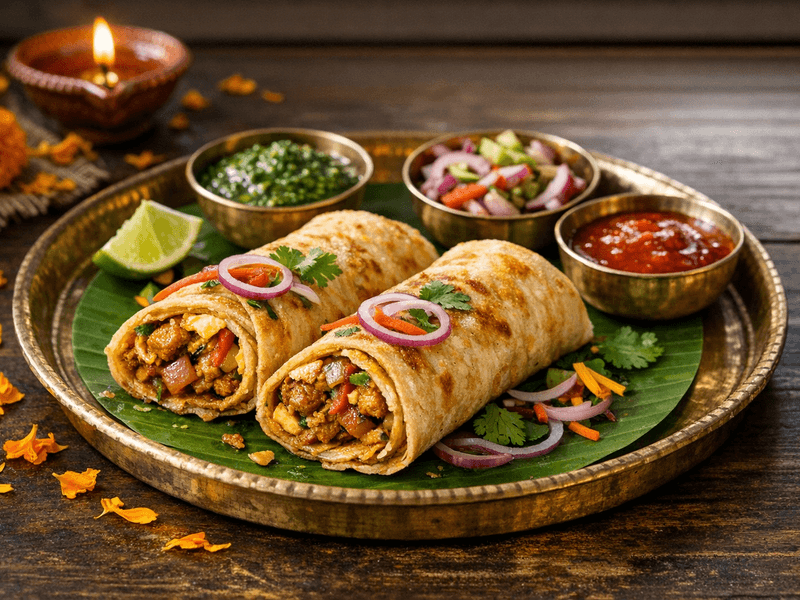 Delhi Egg Roll