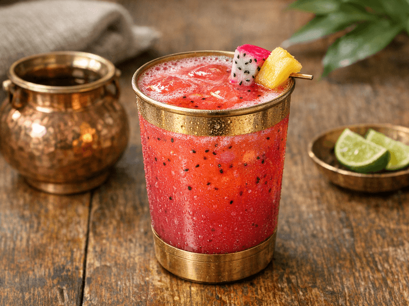 Dragon Fruit and Pineapple Juice