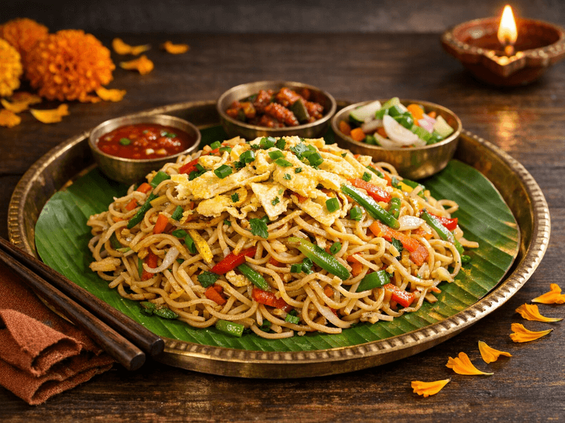 Egg Hakka Noodles