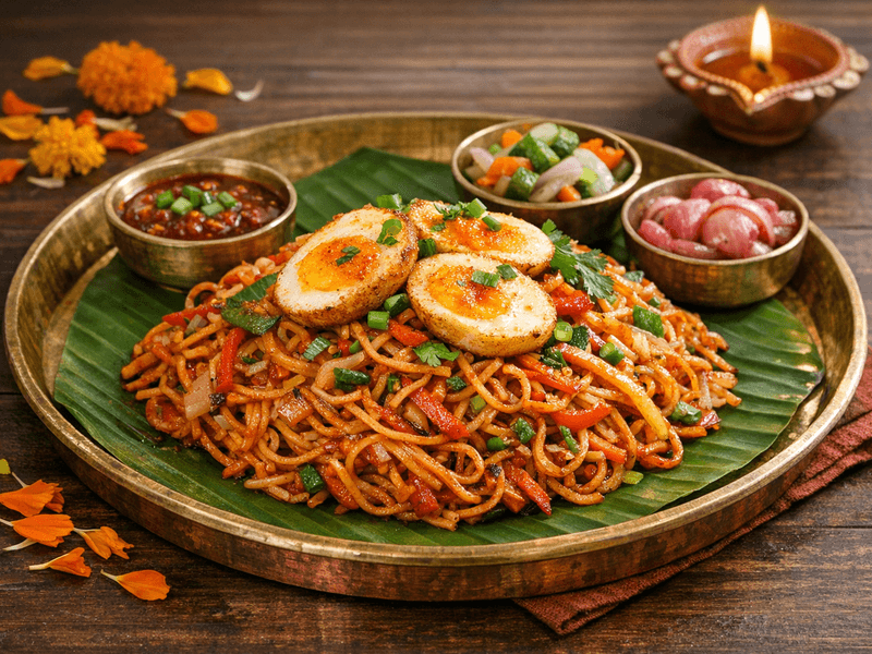 Egg Schezwan Noodles