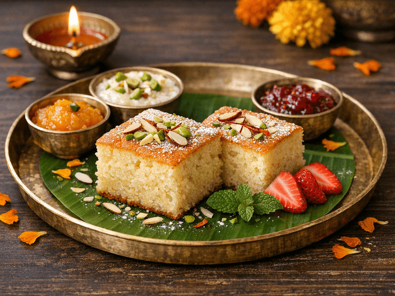 Eggless Vanilla Cake