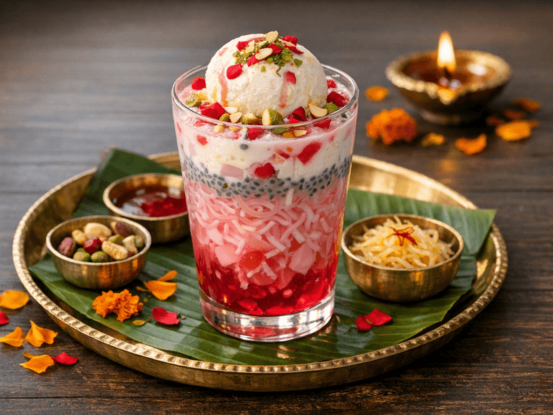 Falooda with Ice Cream