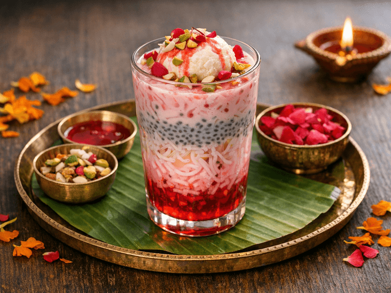 Falooda with Sabja Seeds