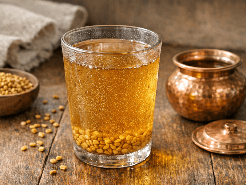 Fenugreek Seeds Soaked Water