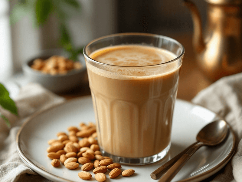 Filter Coffee with Almond Milk