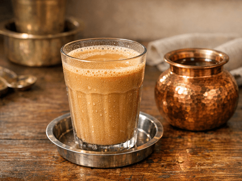 Filter Coffee with Toned Milk and Sugar