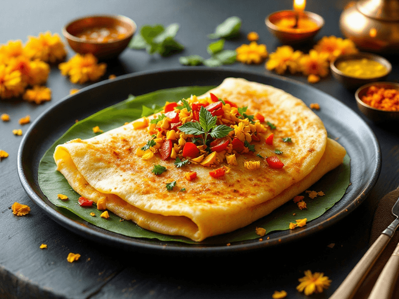 Garlic Masala Dosa