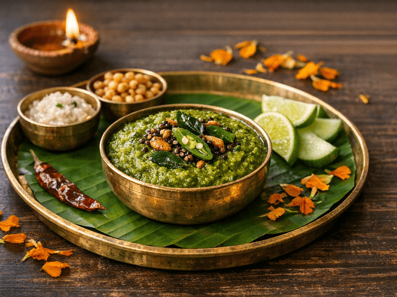 Green Chilli Chutney (Karnataka)