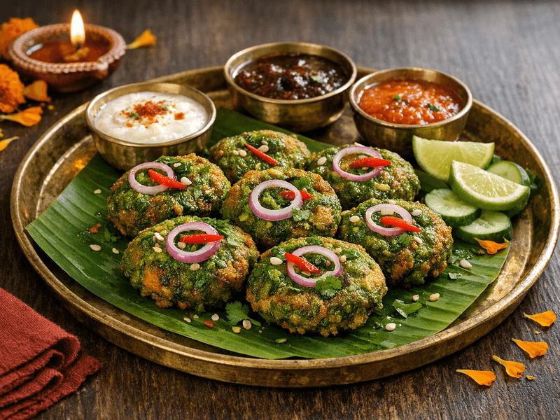 Green Chutney Vada