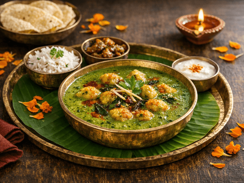 Haryanvi Hara Dhania Kadhi
