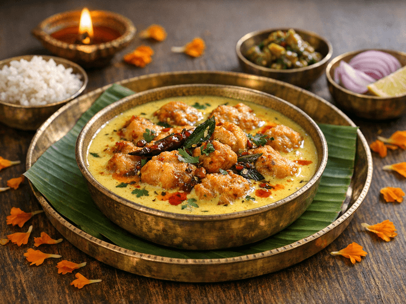 Haryanvi Pakora Kadhi