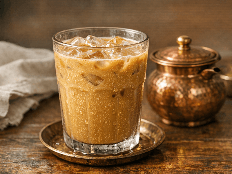 Iced Coffee with Milk Without Sugar