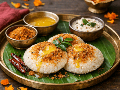 Idli Podi with Ghee