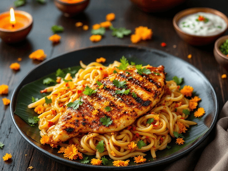 Ikan Bakar with Coconut Sauce