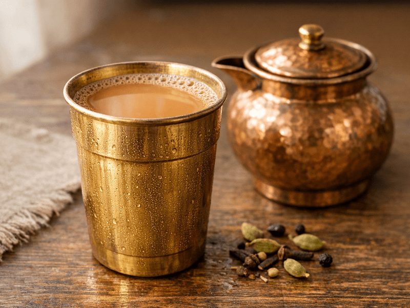 Indian Masala Tea Without Sugar