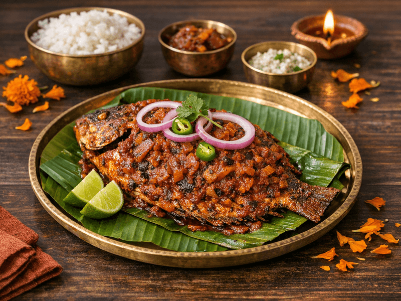 Karimeen Pollichathu