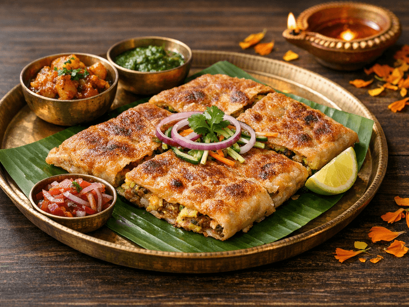 Kolkata Mughlai Paratha