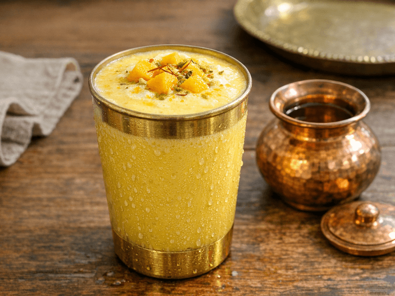 Mango Milkshake with Skimmed Milk