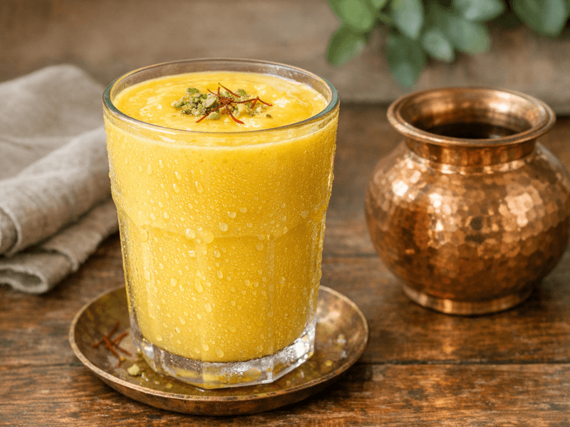 Mango Shake Without Sugar