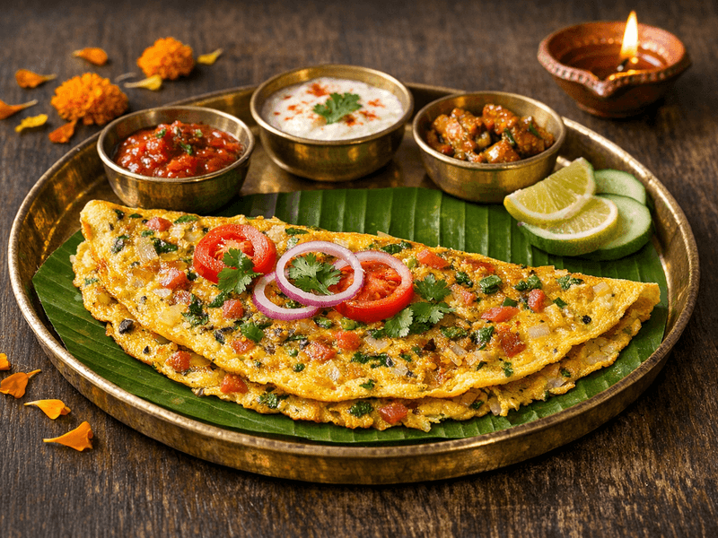 Masala Egg Omelette