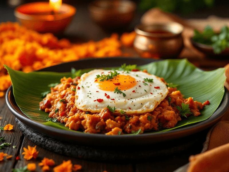 Masala Half Boiled Egg