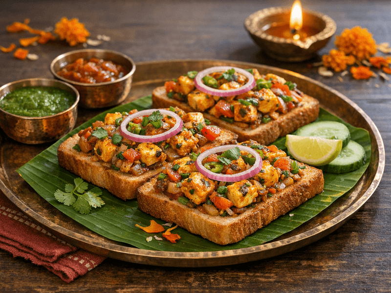 Masala Paneer Toast