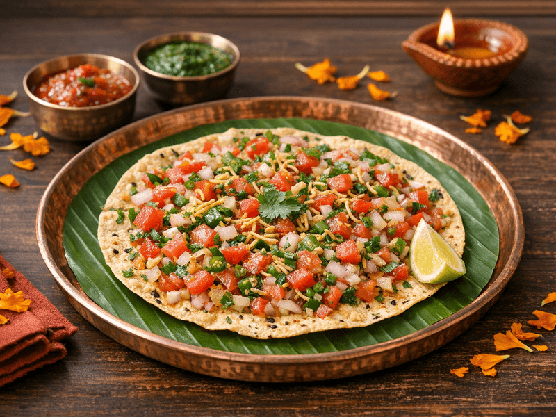 Masala Papad Without Oil