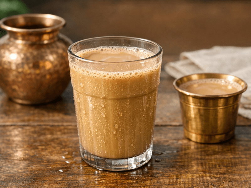 Milk Cofee with Bread