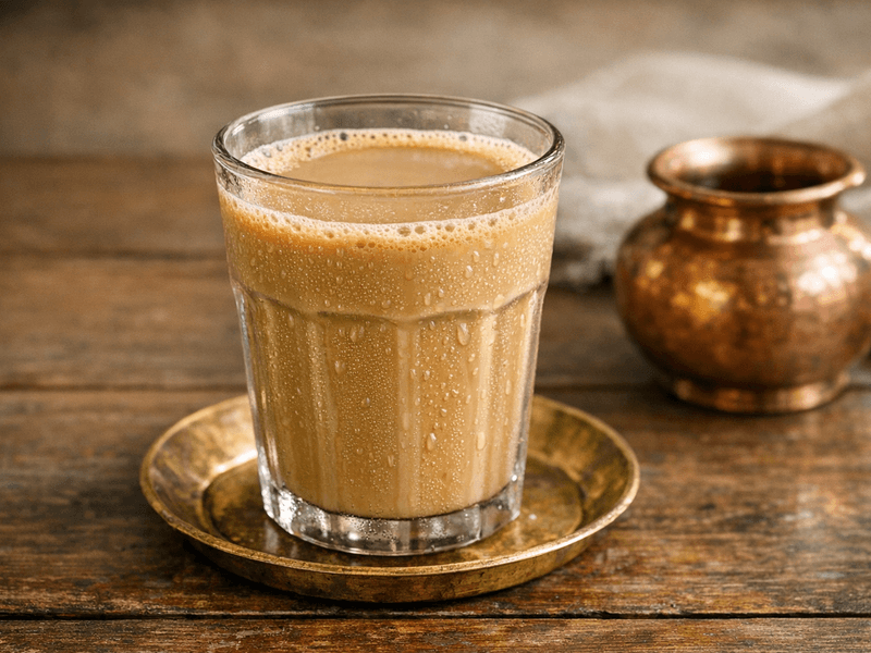 Milk Coffee with Bread