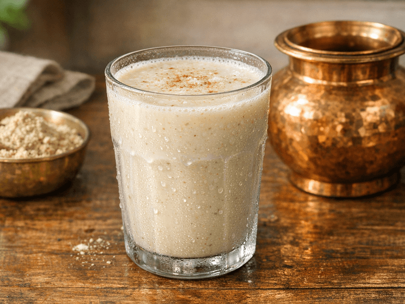 Milk with Plant Protein Powder